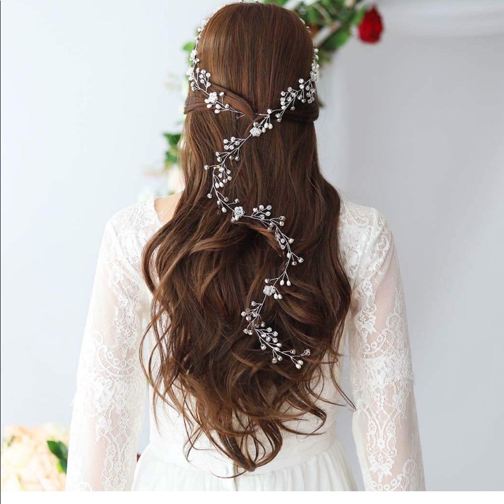 Long Wedding Headband Hair Accessory